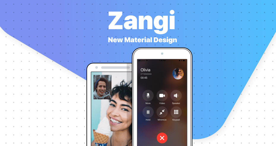 Zangi Android phones new Material Design