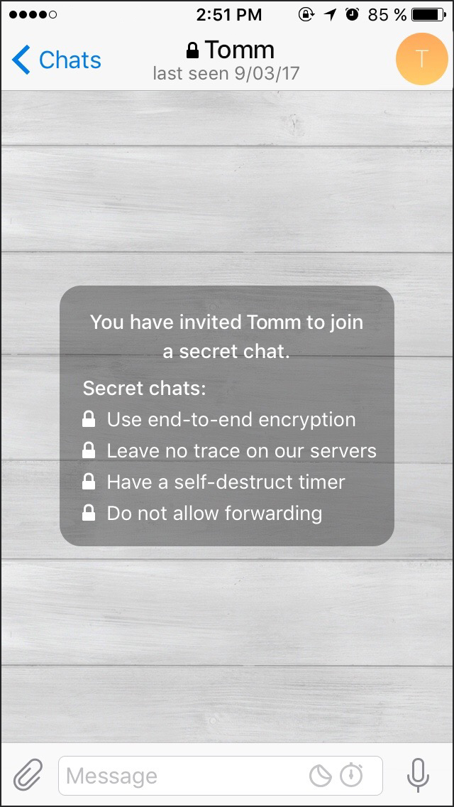 Telegram security