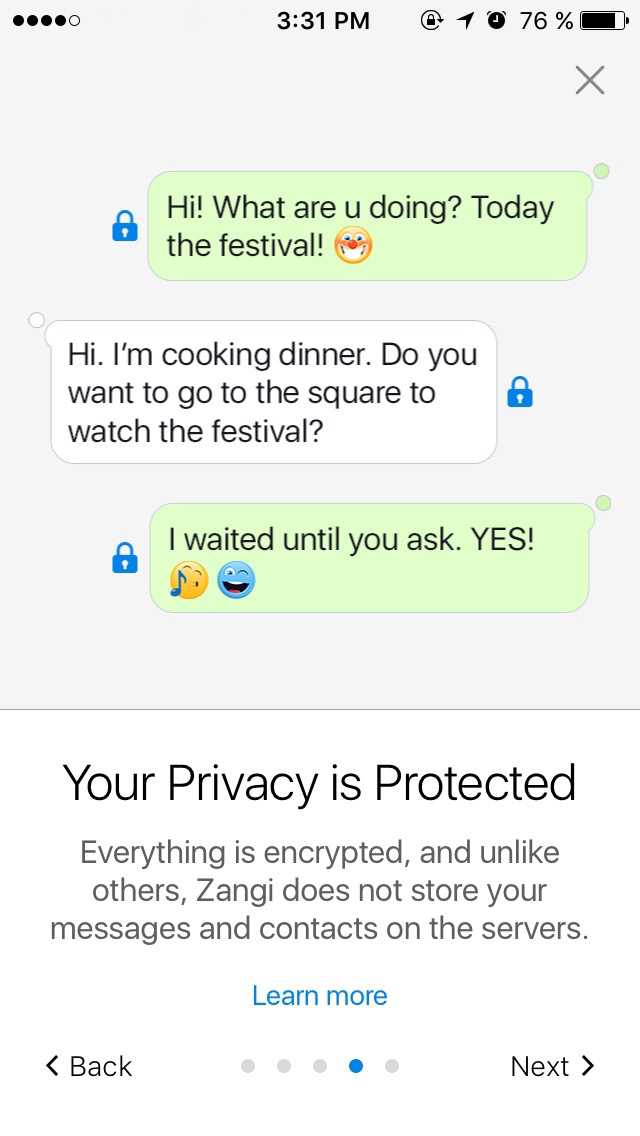 most secure chat app