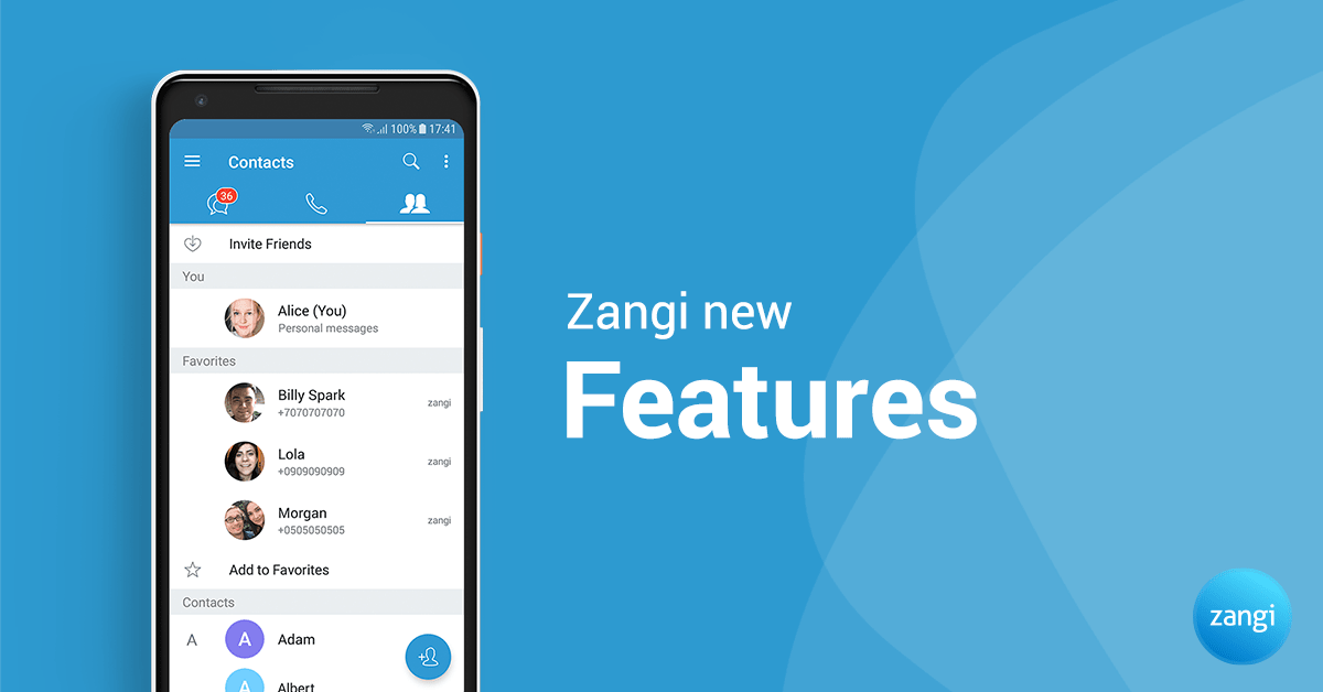 zangi new features