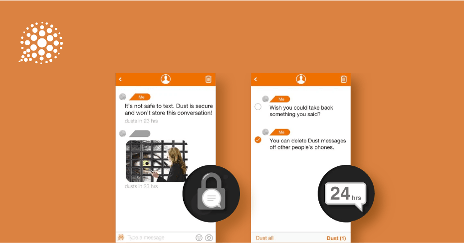 Dust messenger, secure messaging app, free chat app