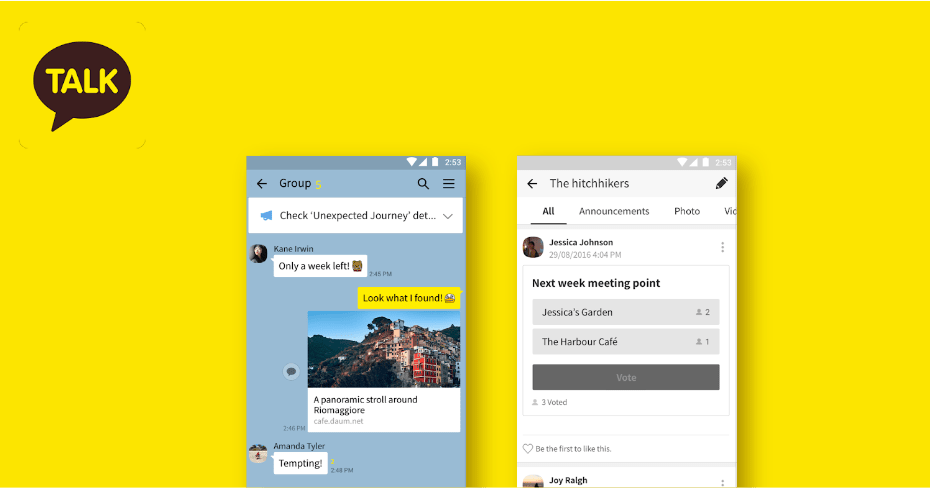 kakao talk messenger, secure messaging app, free chat app