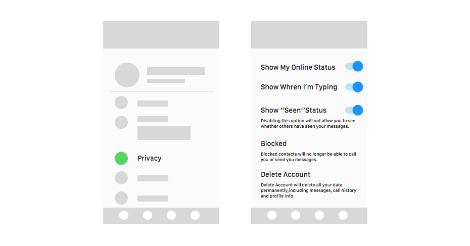 messaging app ux design privacy