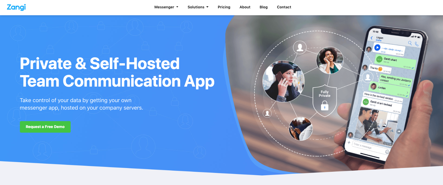 Zangi teams self-Hosted Team Communication Apps