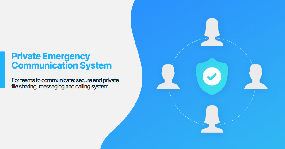 private emergency communication system private messenger for police