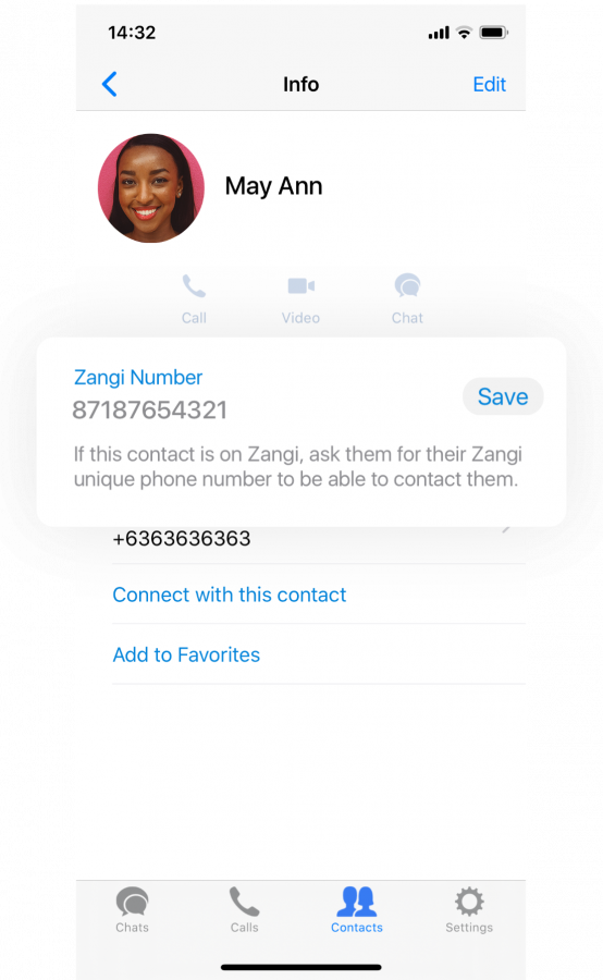 Method. 4 How to Call a Zangi Number by Adding the Number to an Existing Contact